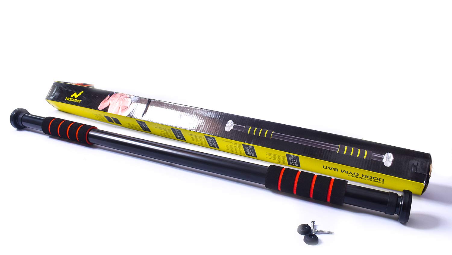 Nodens Adjustable Door Bar,Black(63-97 cm)