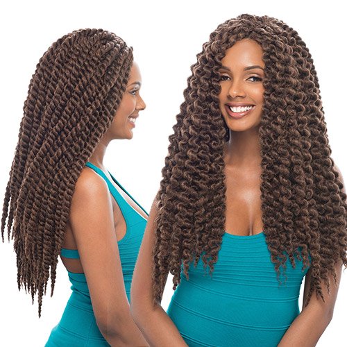 Janet Collection Synthetic Hair Braids Havana 2X Mambo Twist Braid 18" (6-Pack, 27)