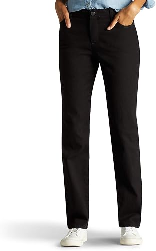 Lee Women’s Instantly Slims Classic Relaxed Fit Monroe Straight Leg Jean - (size: 16 Short)