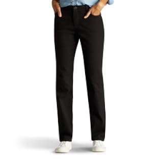 Lee - Jeans rectos para mujer Monroe, ajuste clásico y relajado, efecto adelgazante instantáneo