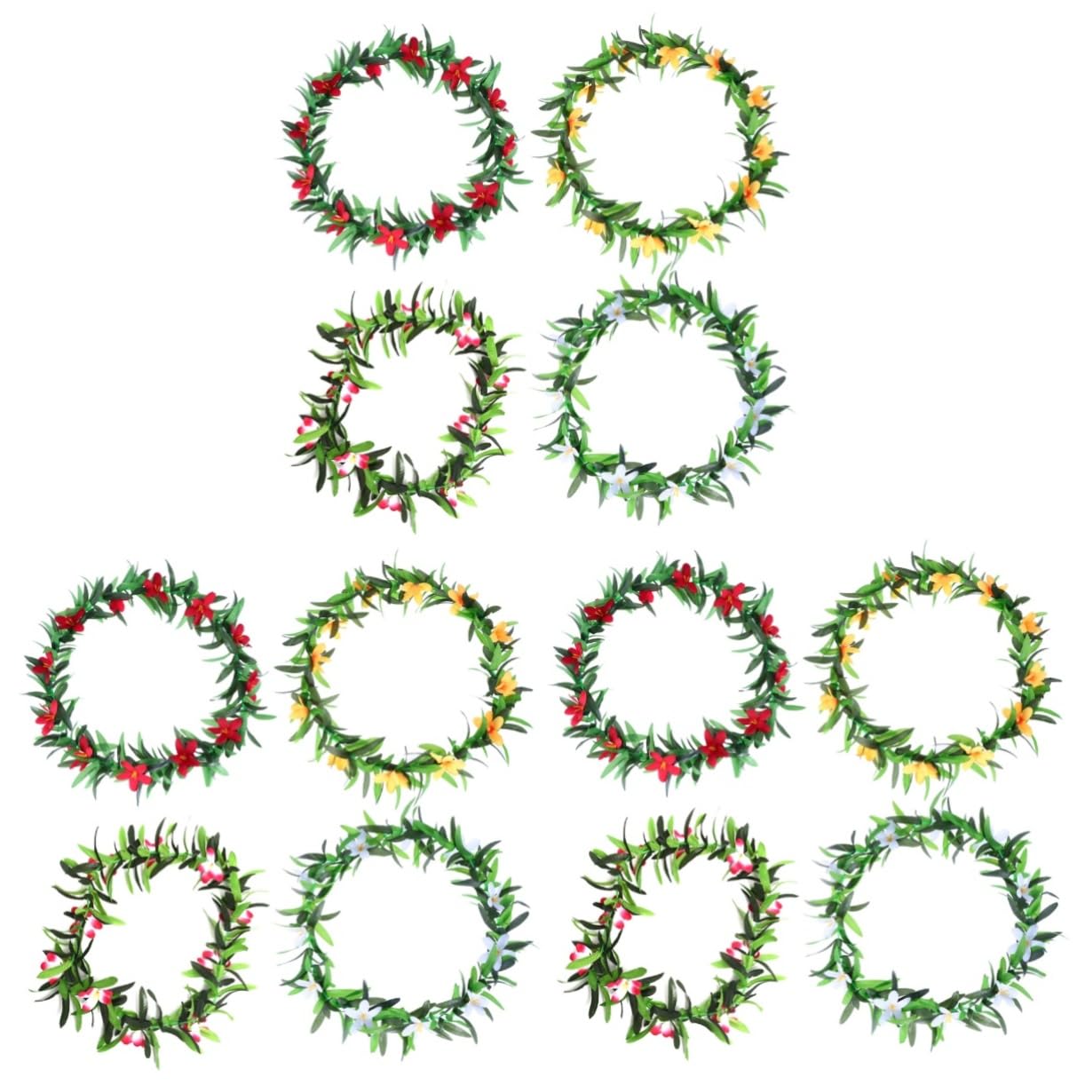 UPKOCH Juego De 3 Remolinos Colgantes Hawaianos De para Decoración De Fiestas 4 Unidades X 3