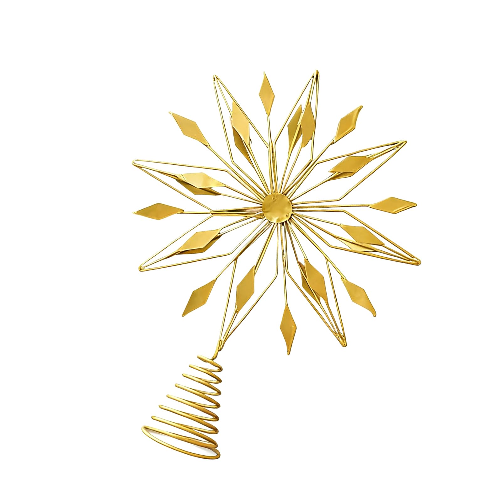 Tsophreniq Metal Irregular Tree Toppers Easy Install Star Christmas Tree Top Ornament Stylish Home Decoration Accessories Christmas Toppers