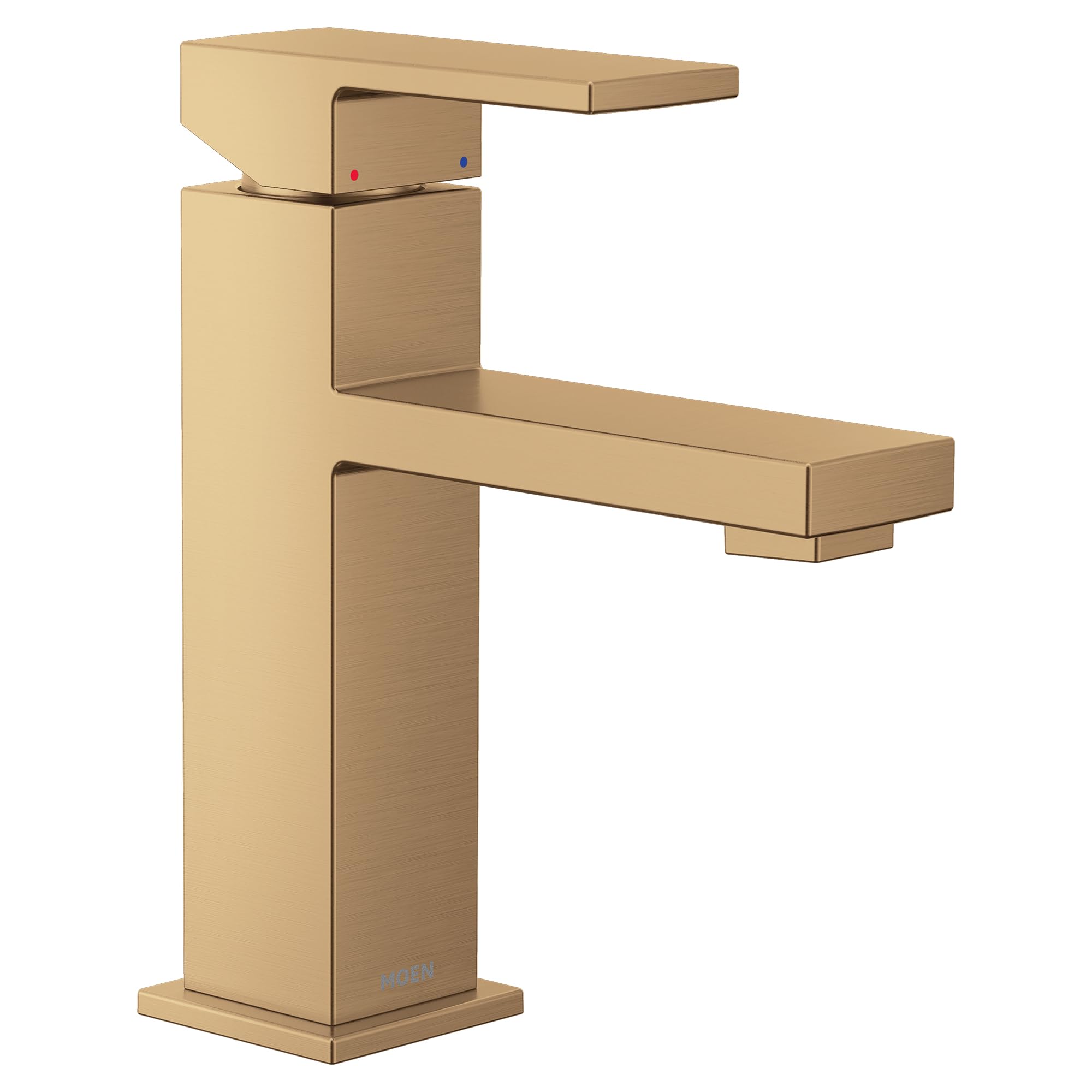 Moen Revyl Bronzed Gold One-Handle Single Hole Modern Bathroom  