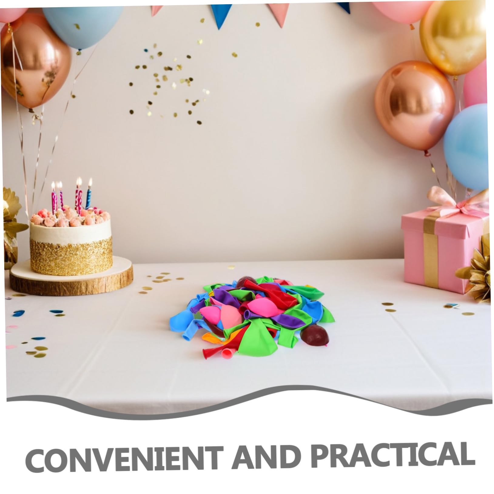 BESTYASH 200 Globos de Látex Coloridos para Fiestas, Cumpleaños y Bodas – Adornos Festivos y Duraderos Color Aleatorio