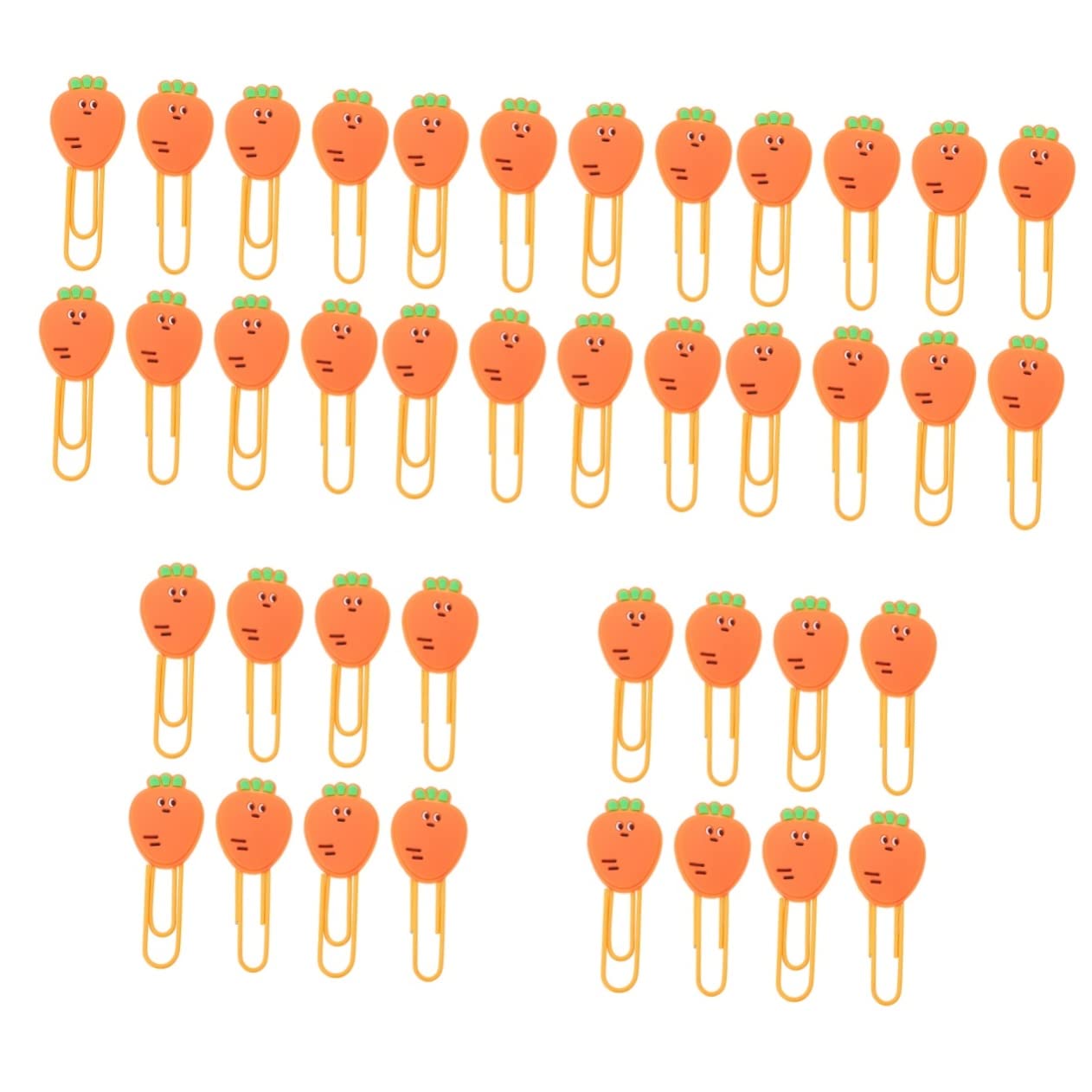 TEHAUX 40pezzi Graffette Carota Colorate Clip Decorativa Per Documenti Graffette Carine Per Ufficio Scuola e Casa Organizzazione Pratica e Creativa Per Note e Fatture