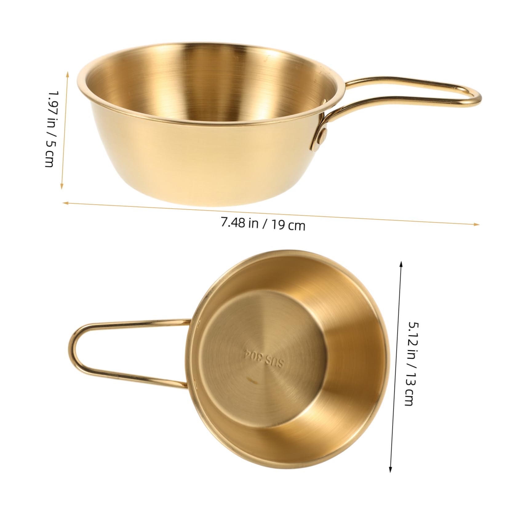 NOLITOY Stainless Steel Shaving Bowl Men's Shaving Foam Cup Handle Beard Comb Razor Brush Holder