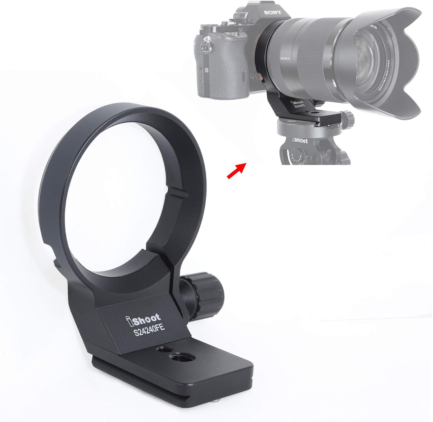 iShoot Tripod Mount Ring for Sony FE Lenses: 24-70mm, 24-105mm, 24-240mm, 85mm