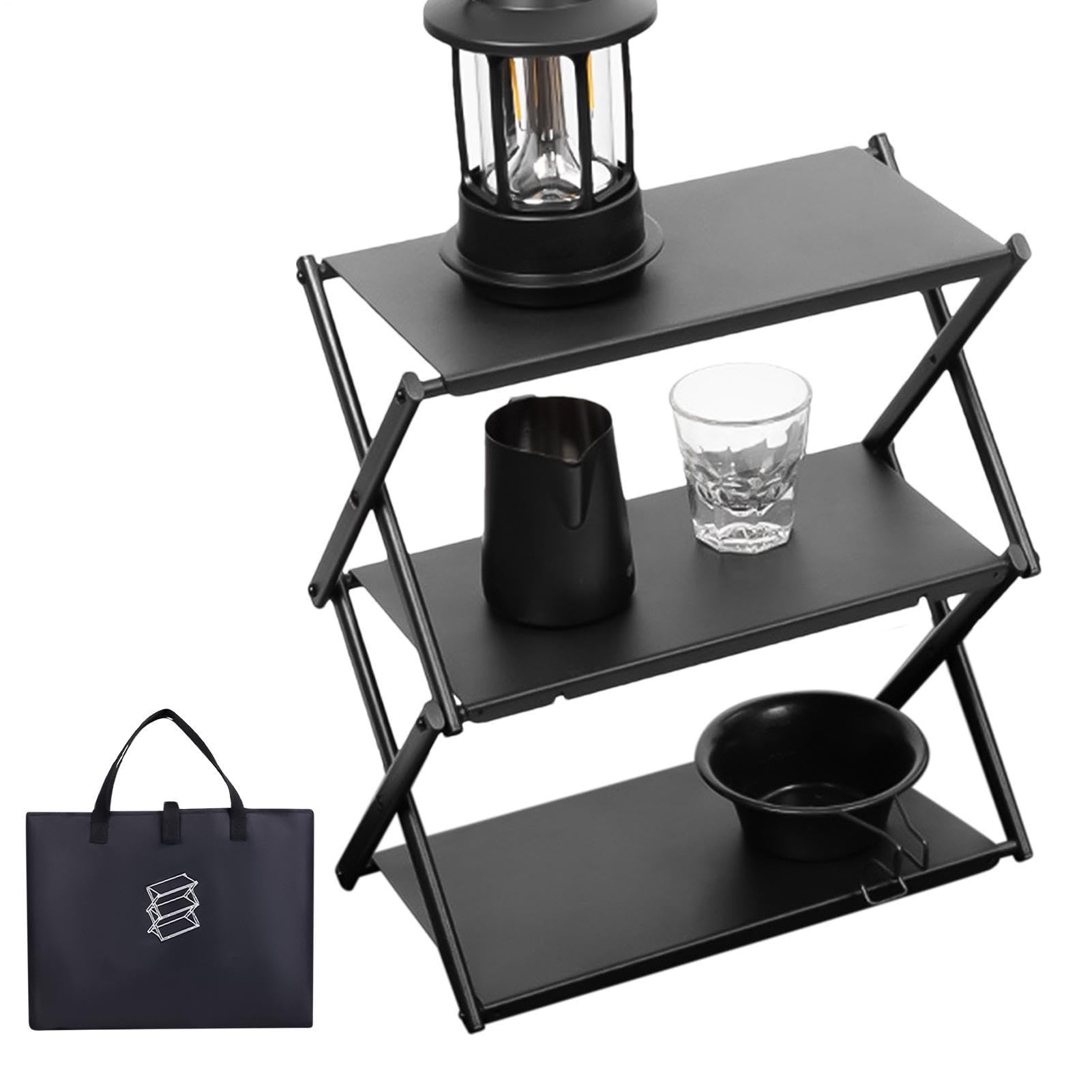 Étagères pliables, étagère pliante Support de rangement de camping
