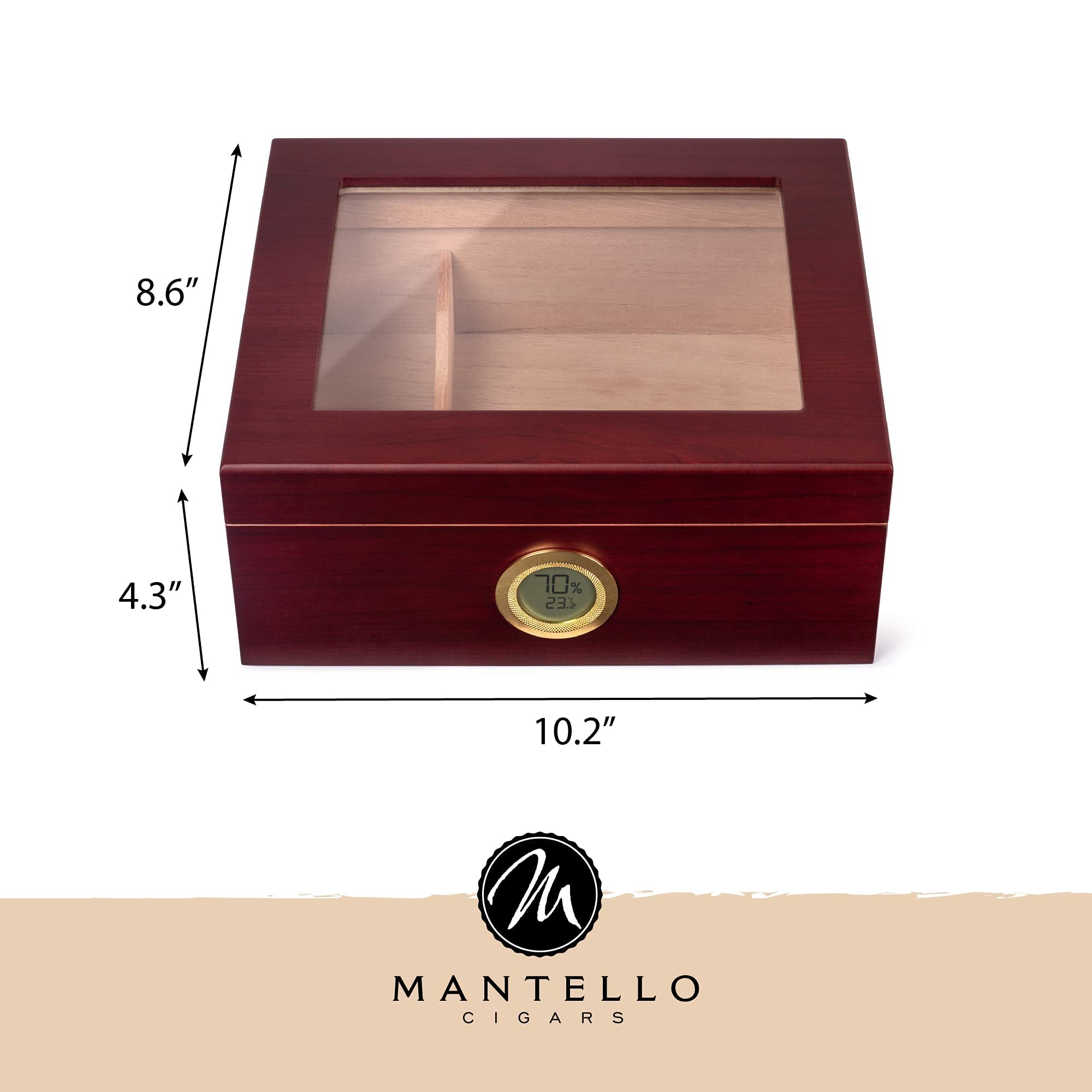 Mantello Cigars Humidor, Cigar Box, Cigar Humidors
