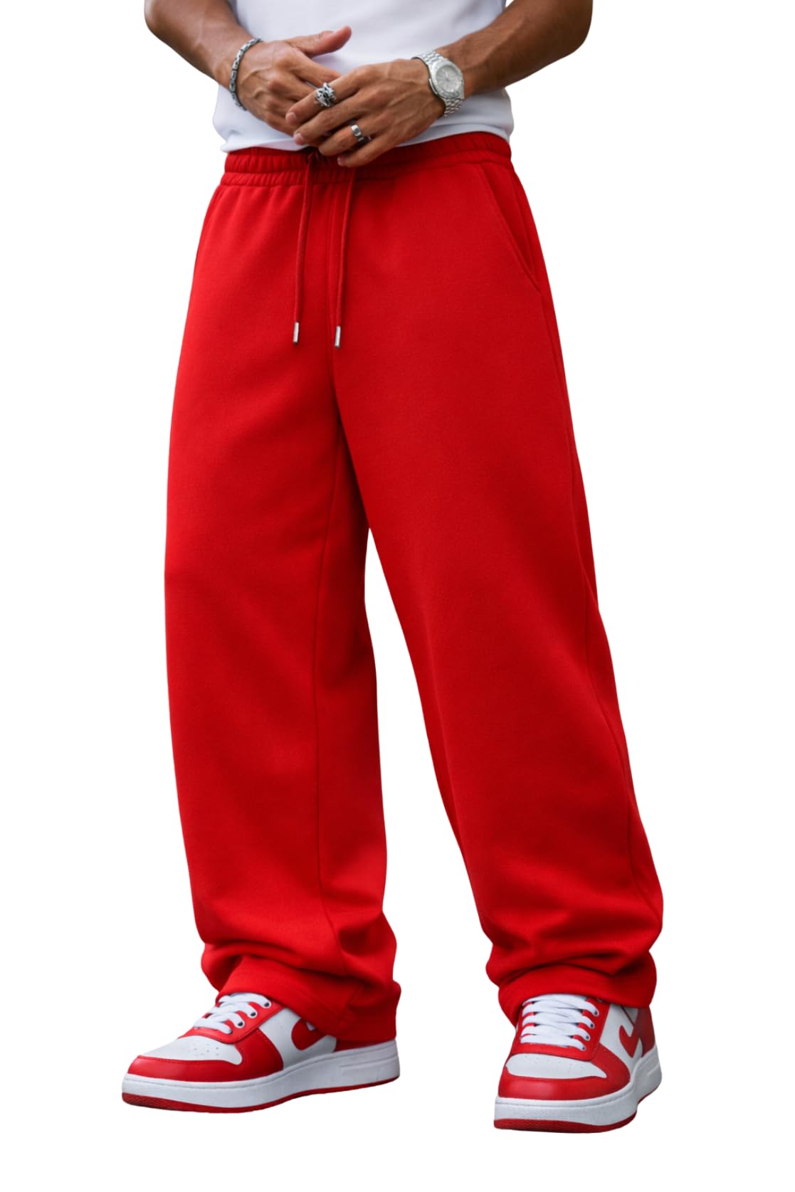 rockwell Men’s Baggy Sweatpants | Cotton Terry Relaxed Fit Joggers for Men | Oversized Streetwear Track Pants | Casual Gym & Everyday Wear| 017-picture-38