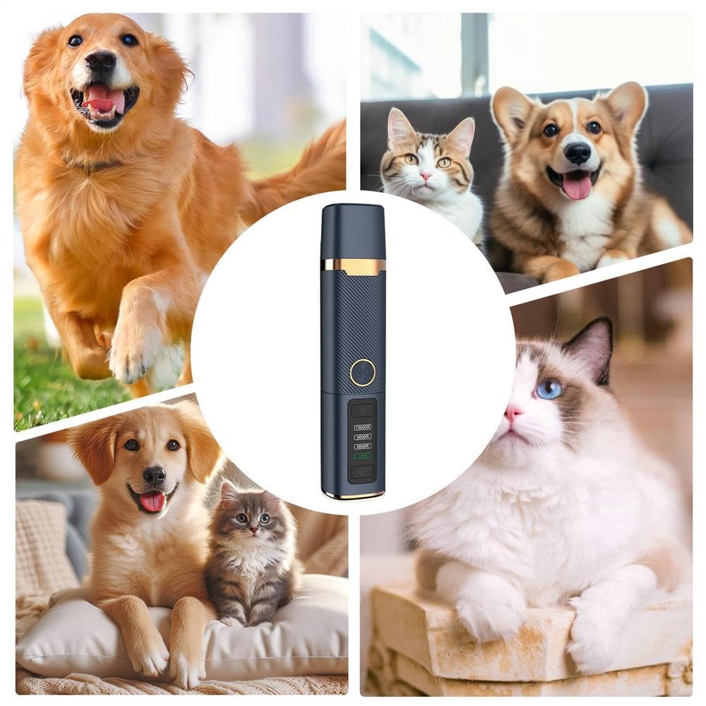 3-Speed Dog Nail Grinder, Super Quiet & Low Vibration Electric Dog Nail Trimmers with USB-C Rechargeable - Painless Paws Grooming Tool for Dogs & Cats - image 4