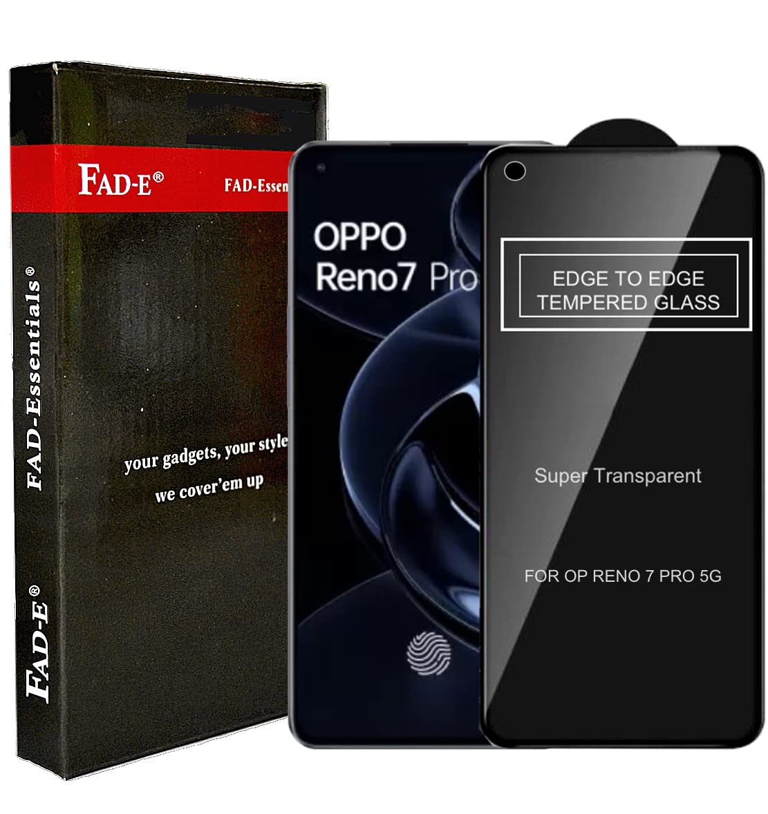 FAD-E Tempered Glass Screen Protector Guard for OPPO Reno7 Pro 5G / Reno 7 Pro (Transparent), Edge to Edge Full Screen Coverage (B09WKBLVP4) Amazon Price History, Amazon Price Tracker