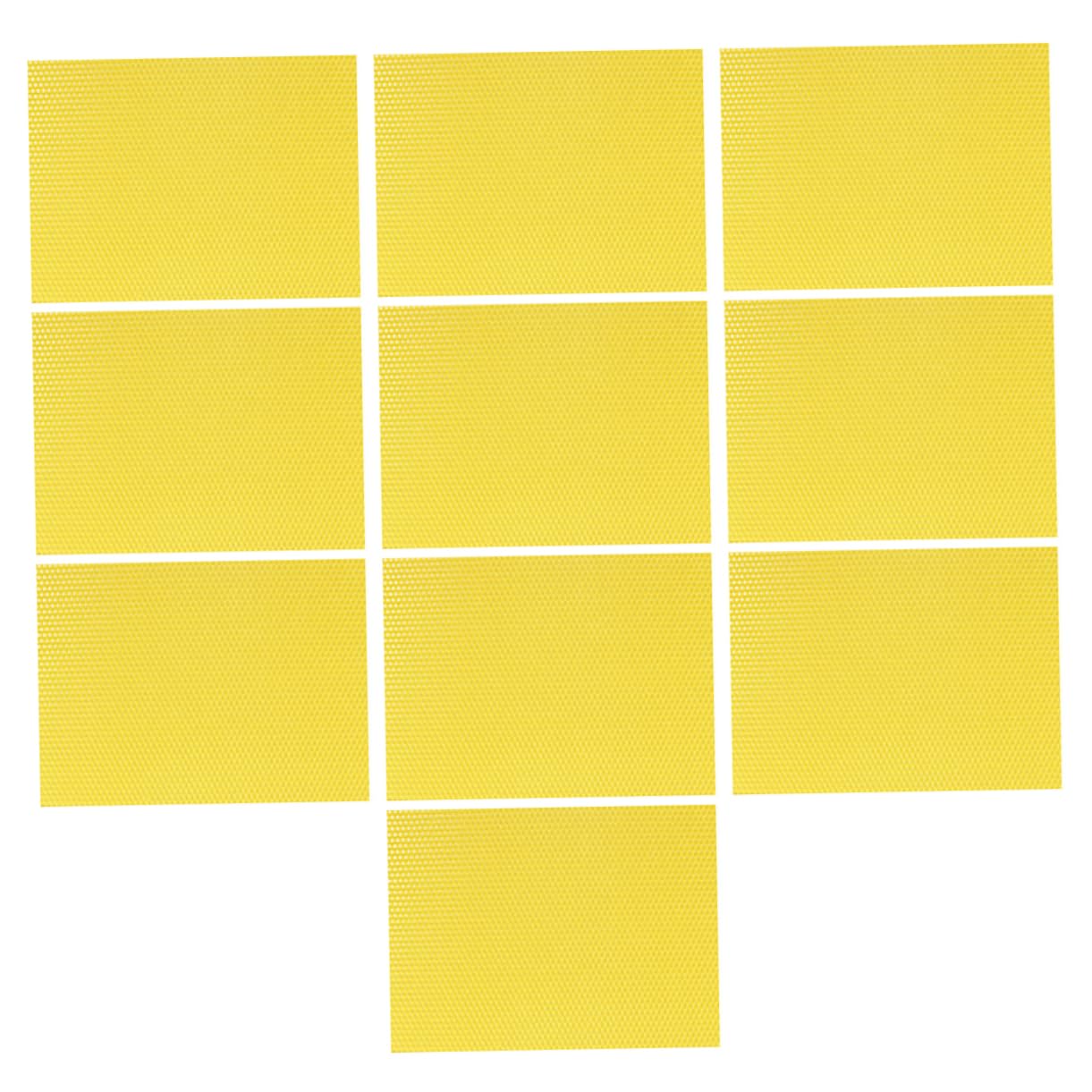 Fogli Fondazione Gialli 30 Pezzi in Cera d Api per Api | Fondazione Nest Beeswax, Forma Semplice, Accessori Favo, Costruzione Rapida del