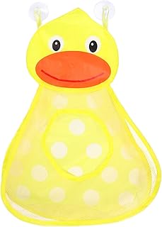 Kisangel Mesh Bath Toy Organizer Bathtub Toy Storage Bag Quick Dry Toys Holder with Suction Cup Hooks for Bathroom Shower ...