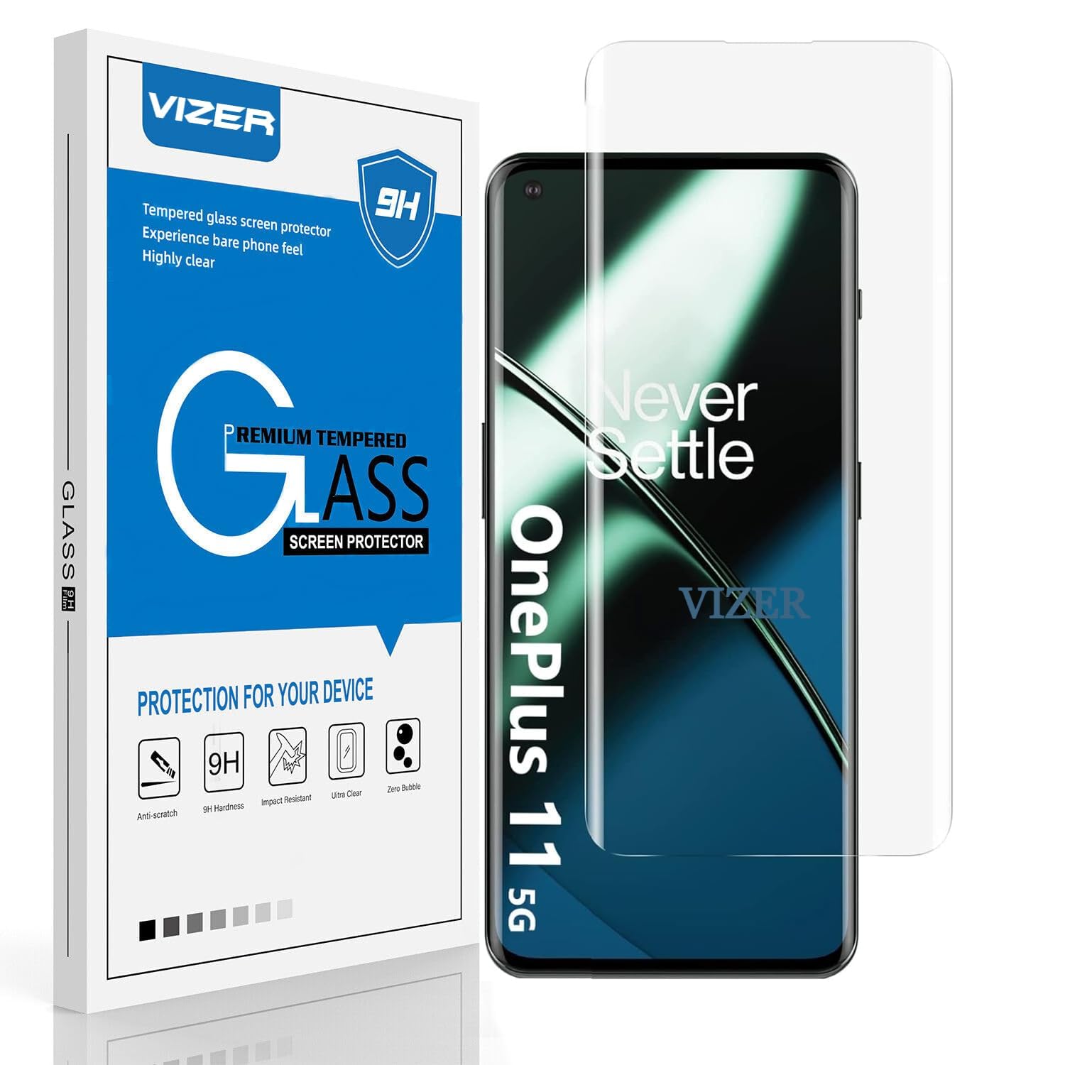GiiYoon Vizer Oneplus 11 Screen Protector, High Clarity, 9H Hardness, Anti-Scratch Hd Clear, Full Coverage, Fingerprint Working Curved Uv Tempered Glass For - OnePlus 11 (B0DHF7CRXJ) Amazon Price History, Amazon Price Tracker
