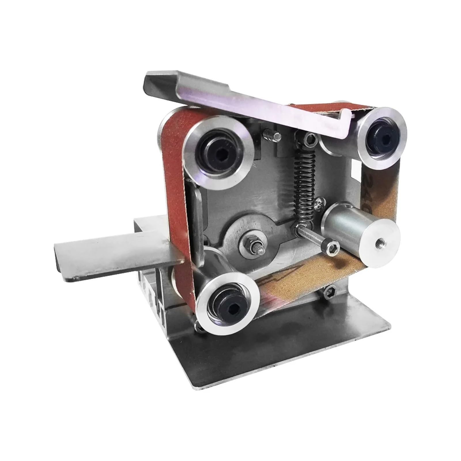 Lijadora de banda, Mini lijadora eléctrica de banda, afiladora cuchillos multifuncional, herramientas eléctricas portátiles velocidad variable 4 ejes(Upgrade kit)