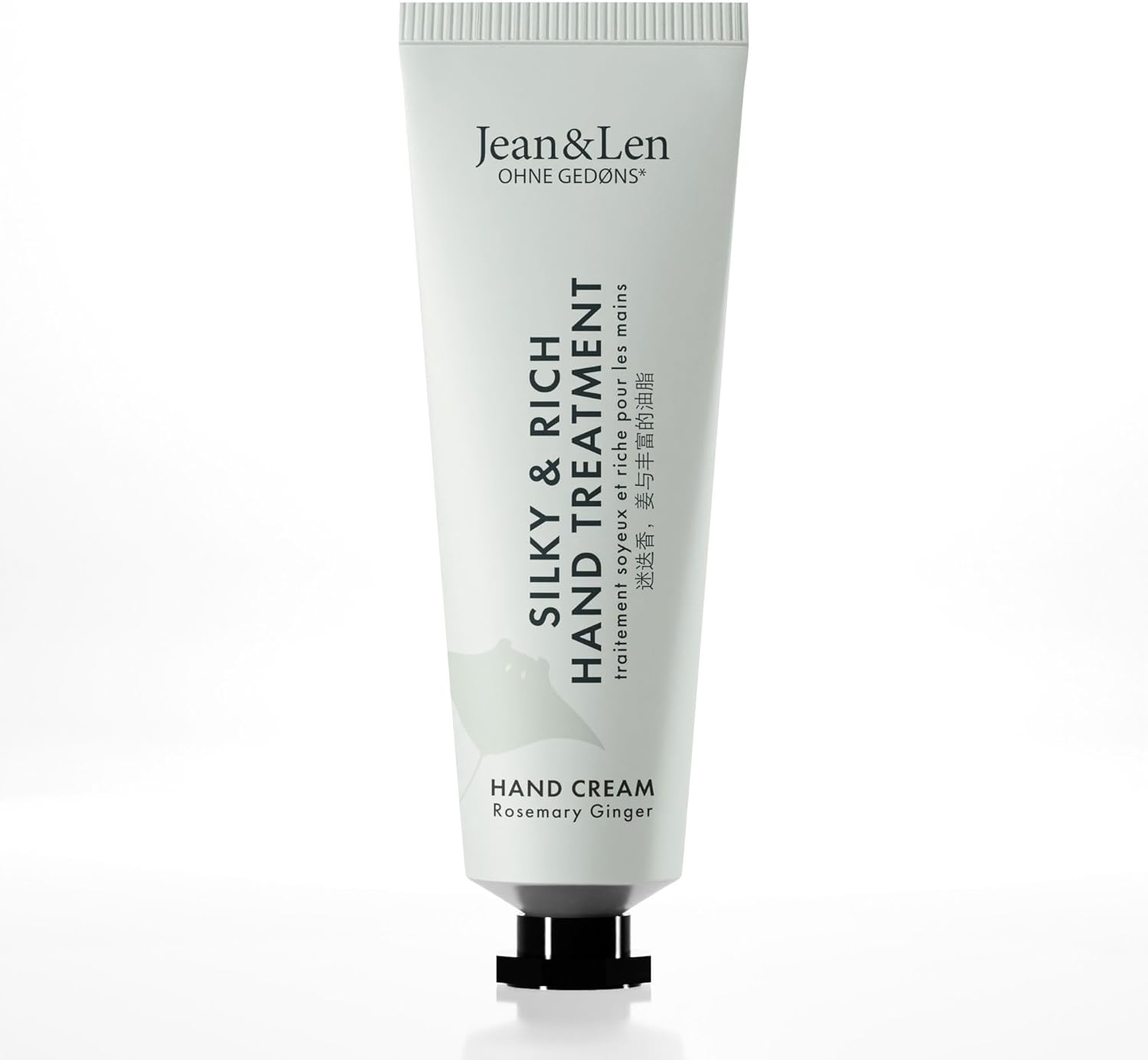 Jean & Len Mini Silky en Rich Treatment Rosemary en Ginger, 100 procent recyclebare aluminium tube, reisformaat, zorgt voor zachte handen, handcrème mini, zonder parabenen en siliconen, 30 ml Jean & Len Mini Silky en Rich Treatment Rosemary en Ginger, 100 procent recyclebare aluminium tube, reisformaat, zorgt voor zachte handen, handcrème mini, zonder parabenen en siliconen, 30 ml