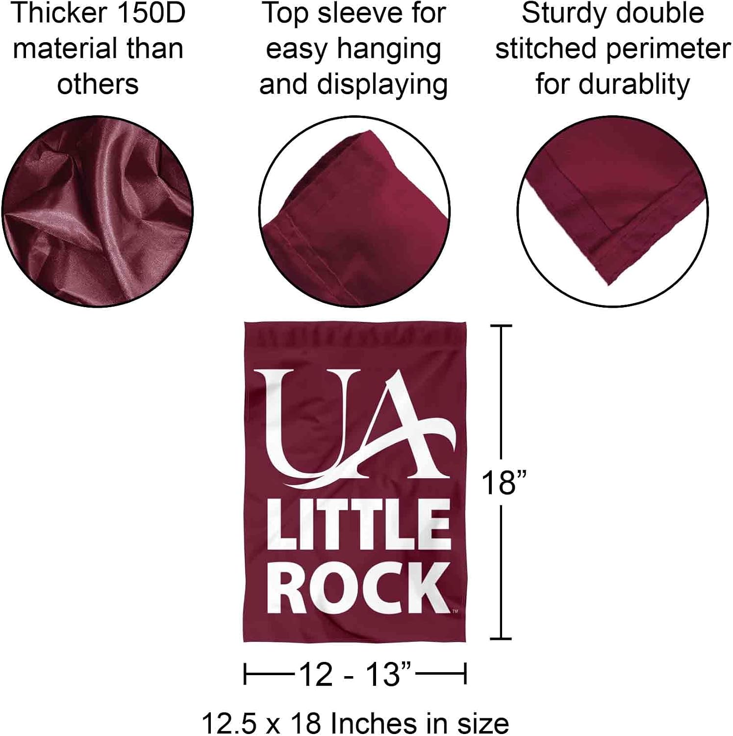 Arkansas Little Rock Trojans Garden Flag