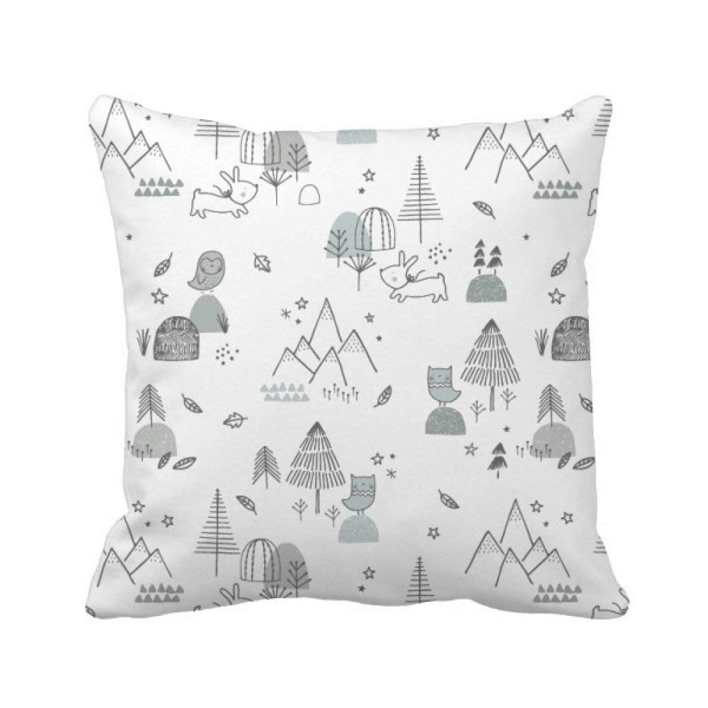 Housse de coussin oiseau de montagne crée une ambiance chalet chaleureux dans votre chambre