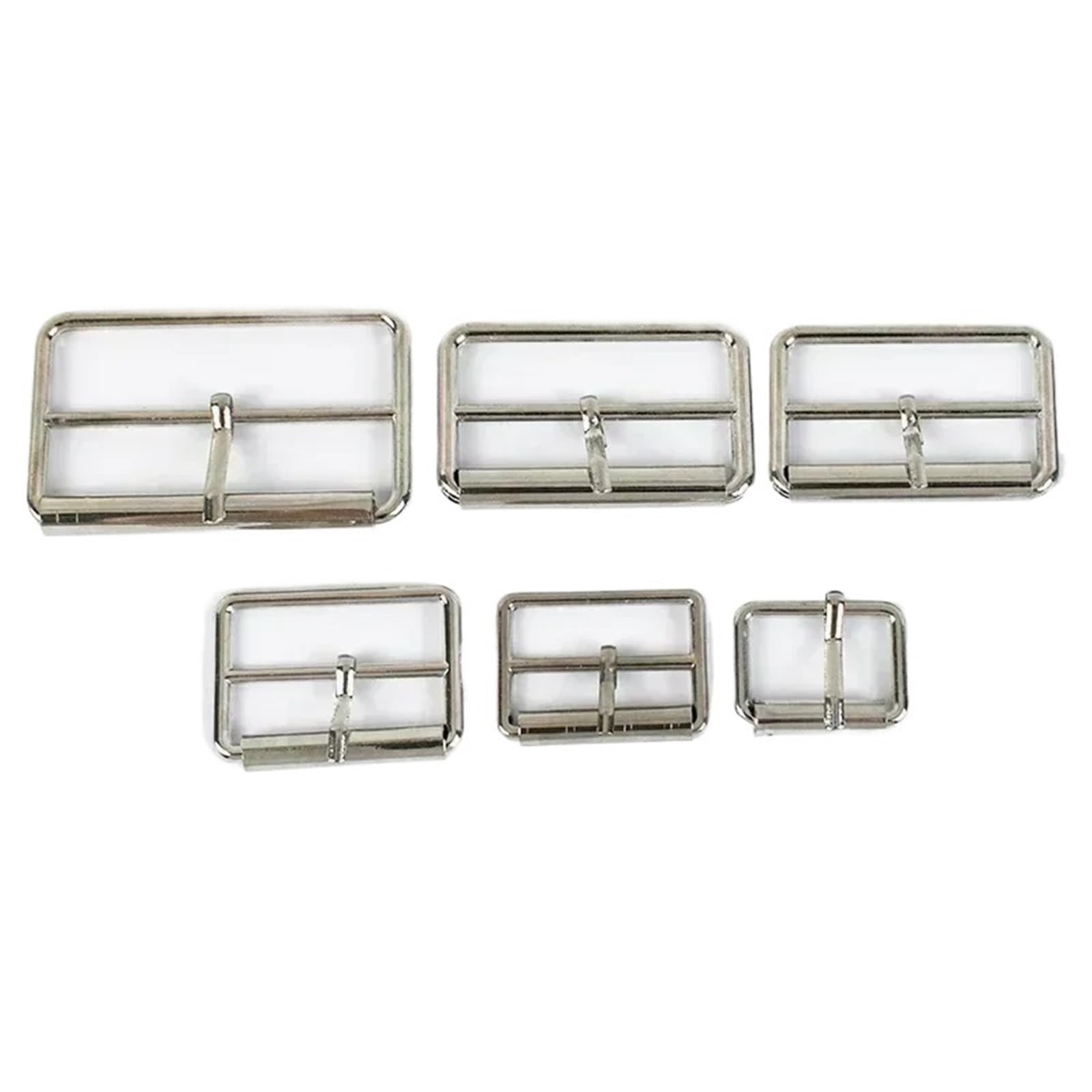 5 Stück 20–50 mm Metall-Gürtelschnallen, Ring, dreigleitende Dornschließe, Taschengurte Für Handtaschen Rucksack