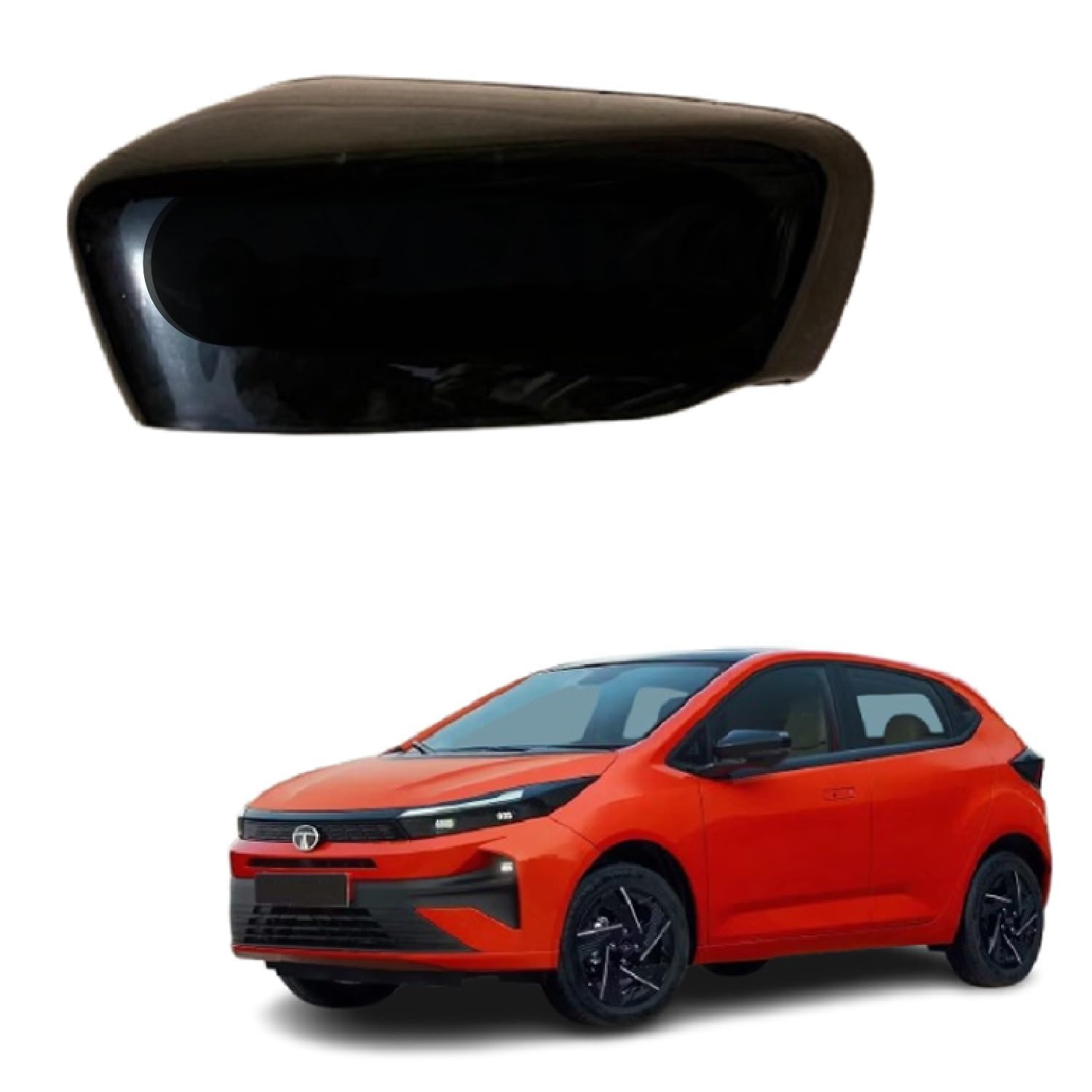 ORVM side view Mirror Cover/Cap (without Indicator Cut Type) compatible with Tata Altroz 2019-2025 Year Model-image-27