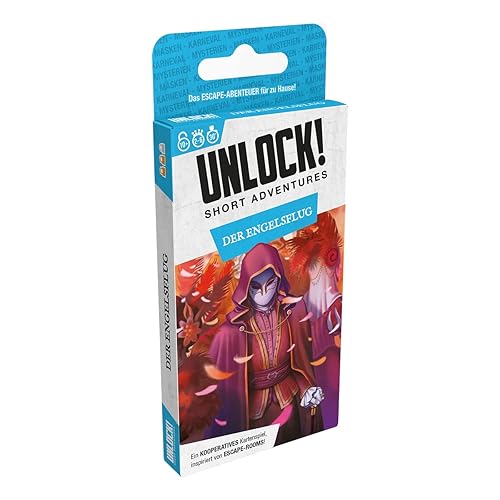 Asmodee, Unlock! Short Adventures – Der Engelsflug, Familienspiel, Rätselspiel, 1-6 Spieler, Ab 10+ Jahren, 30 Minuten, Deutsch