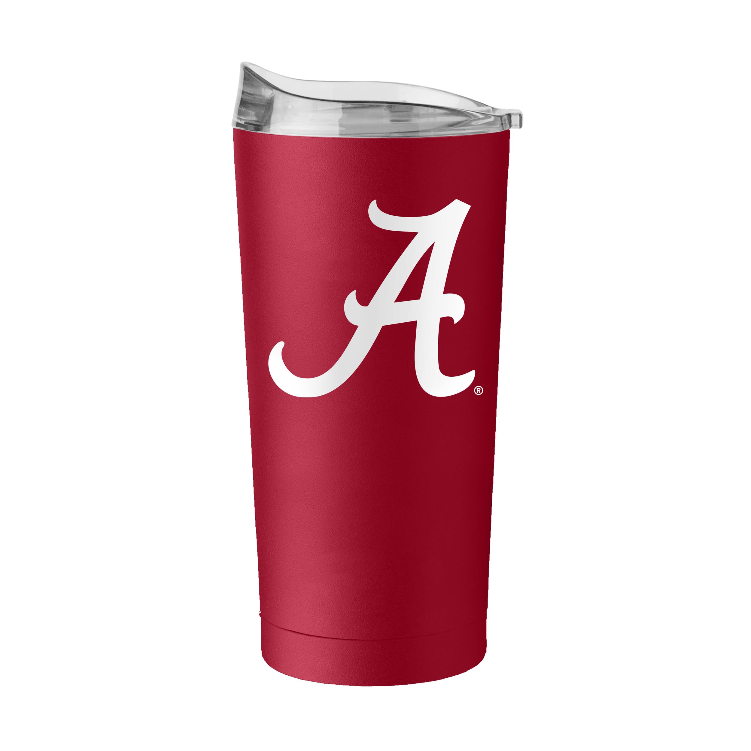 Logo Brands NCAA 20 oz Powder Coat Stainless Tumbler -Double-Wall Insulated Everday Tumbler for Hot or Cold Drinks, High Lip Lid, Team Color