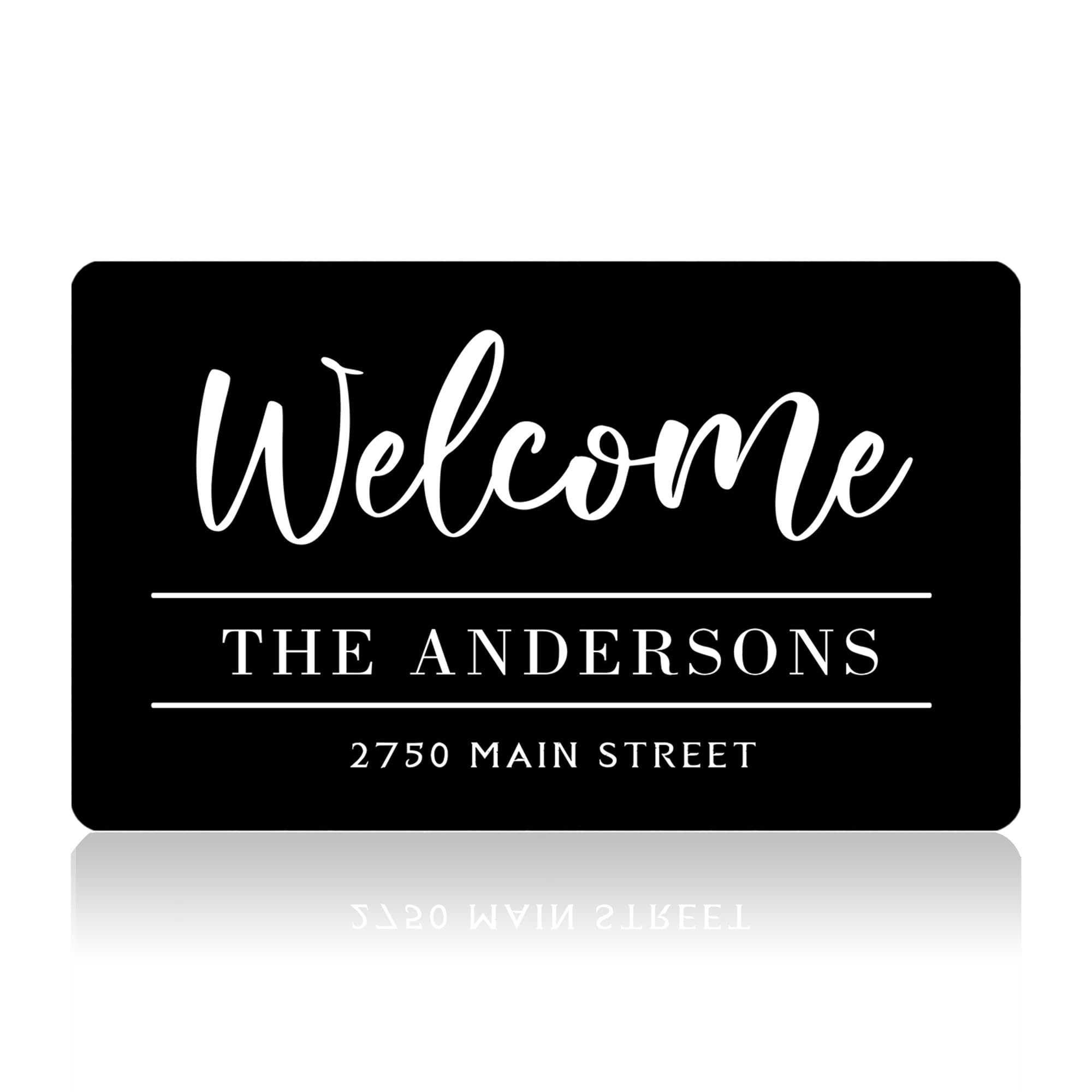 Personalized Monogram Door Mats with Family Name Custom Welcome Door Mat for Front Door with Anti-Slip Backing Personalized Doormat with Initial for Home Entrance Made in USA