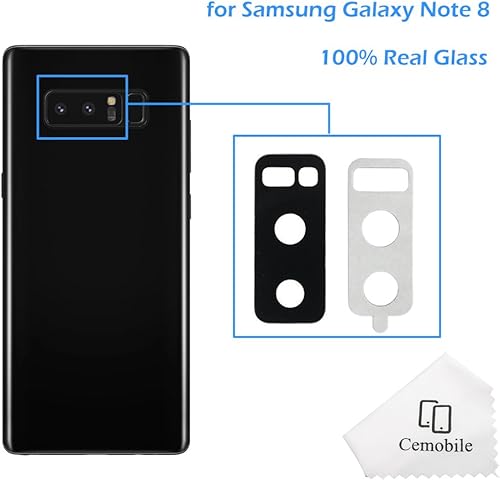 Cemobile fotocamera posteriore della lente vetro ricambio adesivo per Samsung Galaxy Note 8 N950 N950 F N950 A N950T Cemobile fotocamera posteriore della lente vetro ricambio adesivo per Samsung Galaxy Note 8 N950 N950 F N950 A N950T