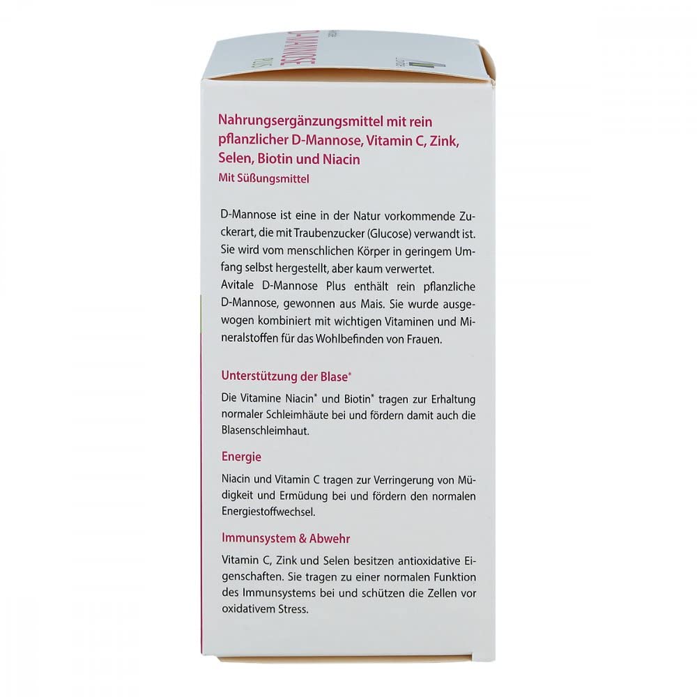 D-Mannose Plus 2000 mg mit Vitamine und Mineralstoffe Pulver 250 g