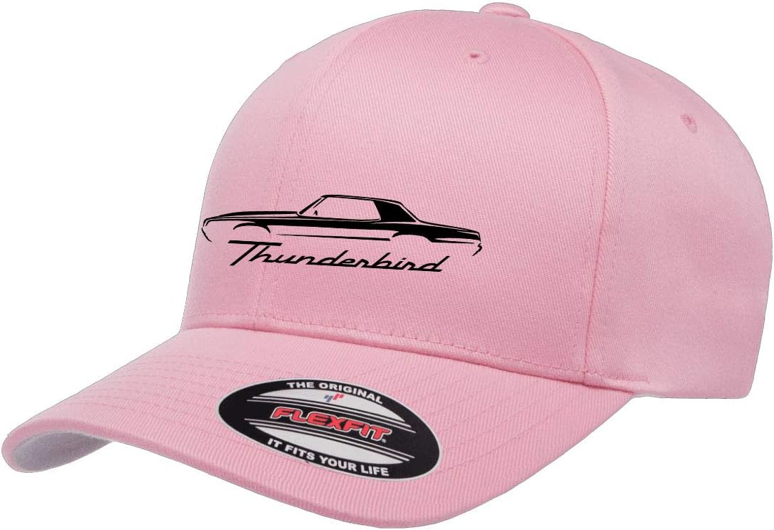 1967-71 Ford Thunderbird Hardtop Outline Design Athletic Baseball Fitted Hat Cap