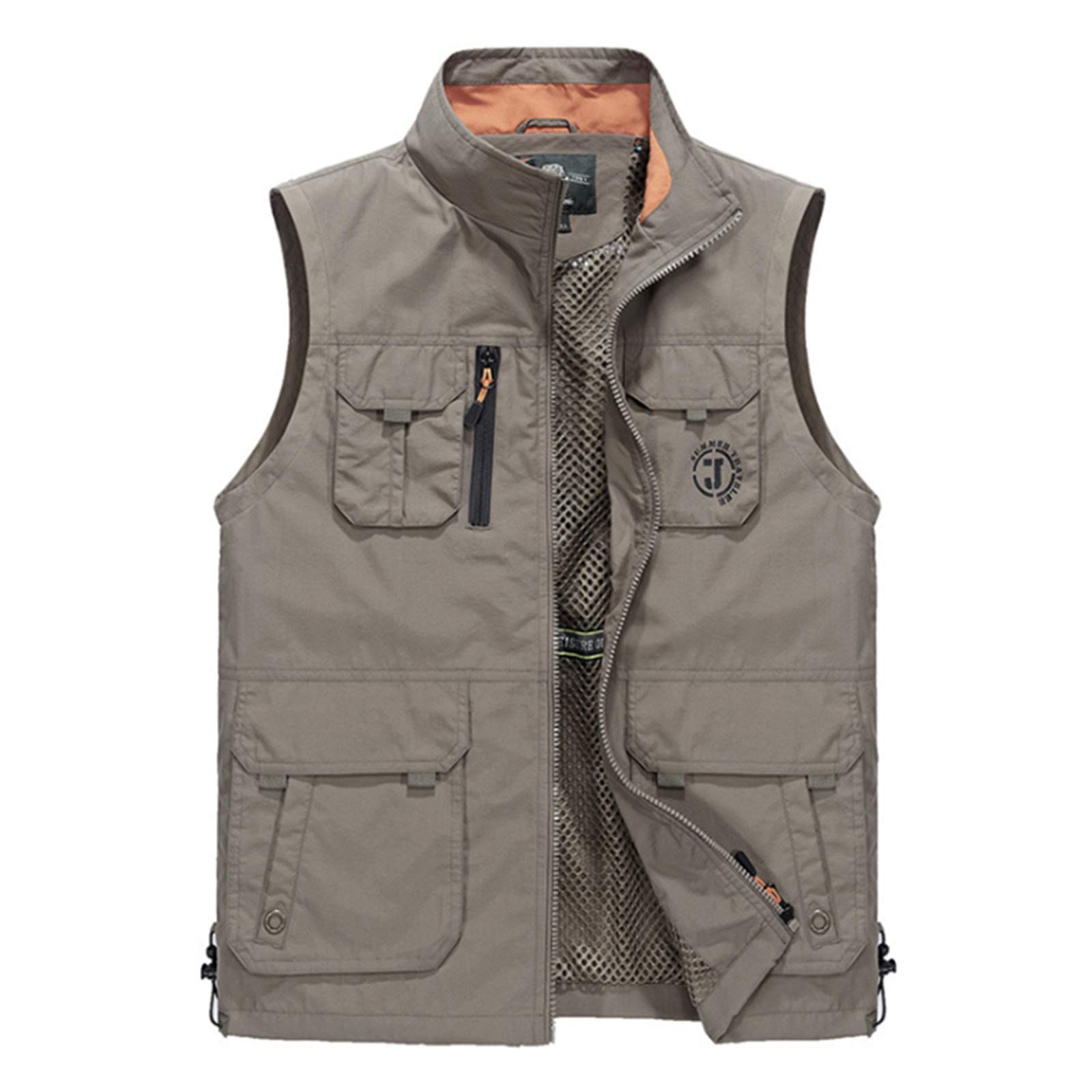 Gilet De Pêche Vintage L.L.Bean – Kaki – 2XL – Multi-poches – Fabriqué USA Années 90