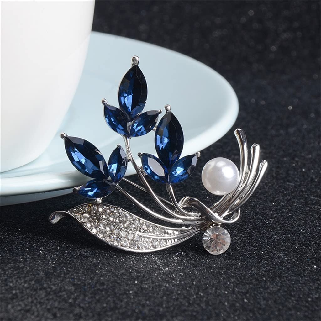 Brosche mit Blumenstrauß, Blaue Blume, Brosche, Brosche, Damen, Zuhause, Party, Kleidung, dekorativ, Schmuck, Geschenk