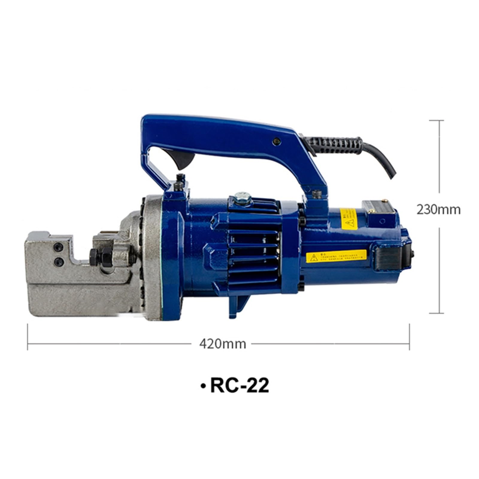 Máquina cortadora hidráulica de cizalla de barra de acero eléctrica portátil RC-22, alicates de corte de barra de acero, herramientas de equipo de corte de cizalla de acero ,Resistente y Duradero