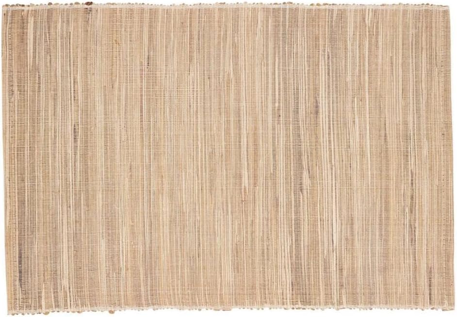 Fennco Styles Woven Chic Texture Water Hyacinth Placemats 14" W X 20" L, Set of 4 - Natural Table Mats for Home Décor, Dining Table, Banquets, Holiday and Special Events