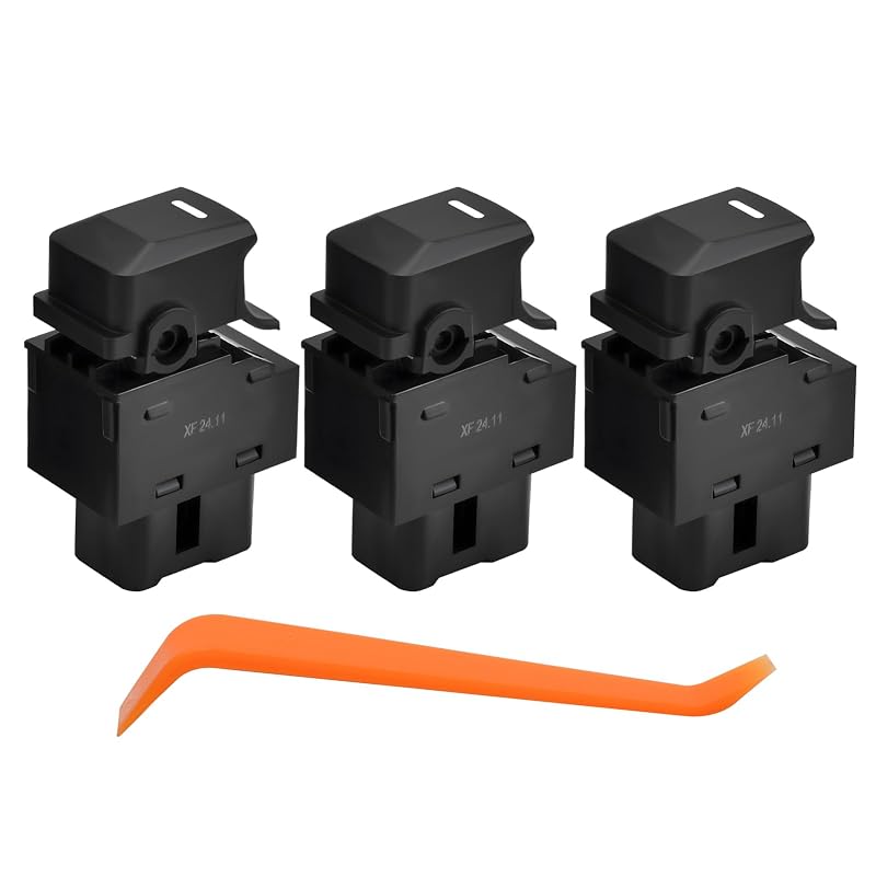 Interruptor do vidro elétrico Generic para Kia Sportage 2011–2016 – Conjunto com 3 unidades