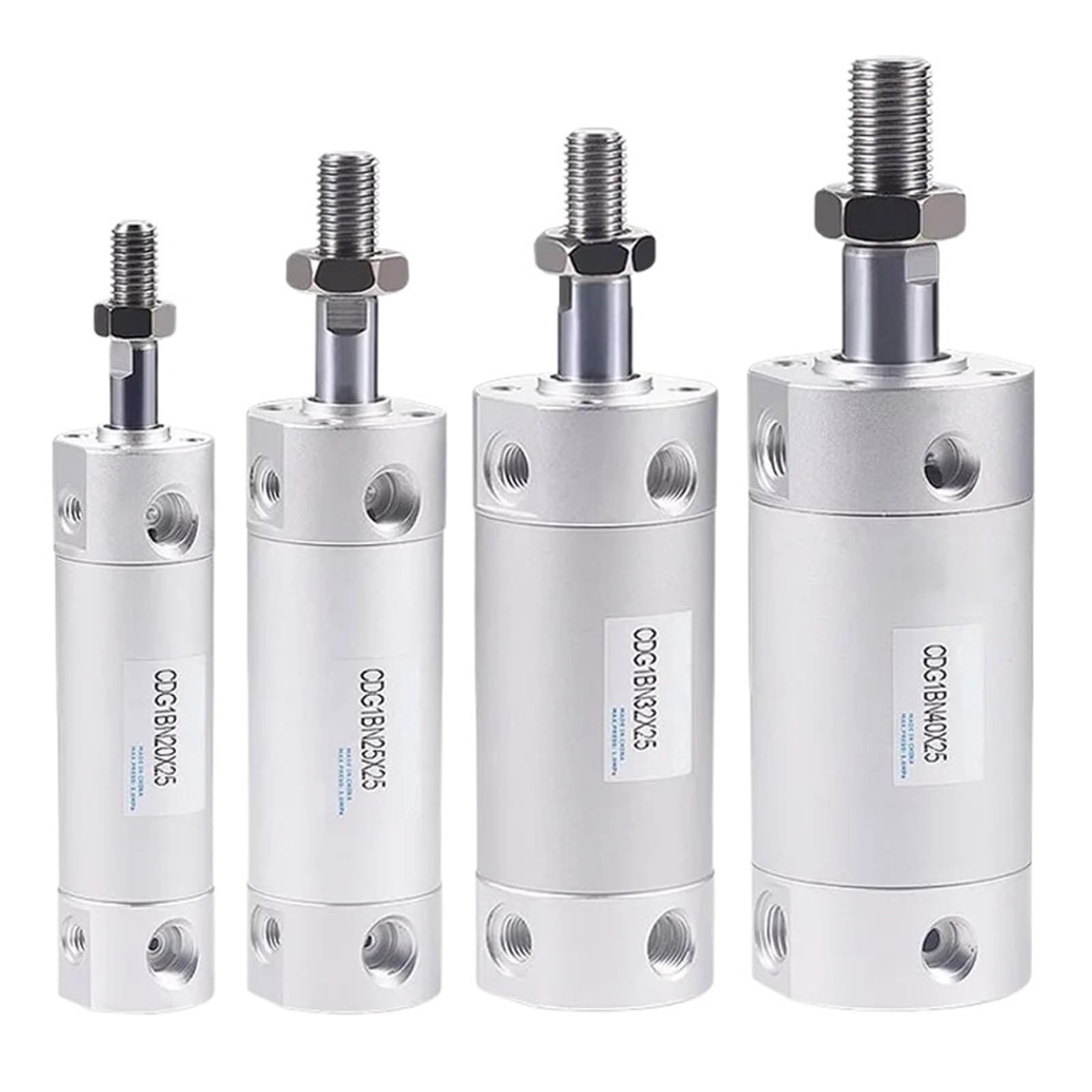 Vérin pneumatique double effet fluide pour machine d'injection