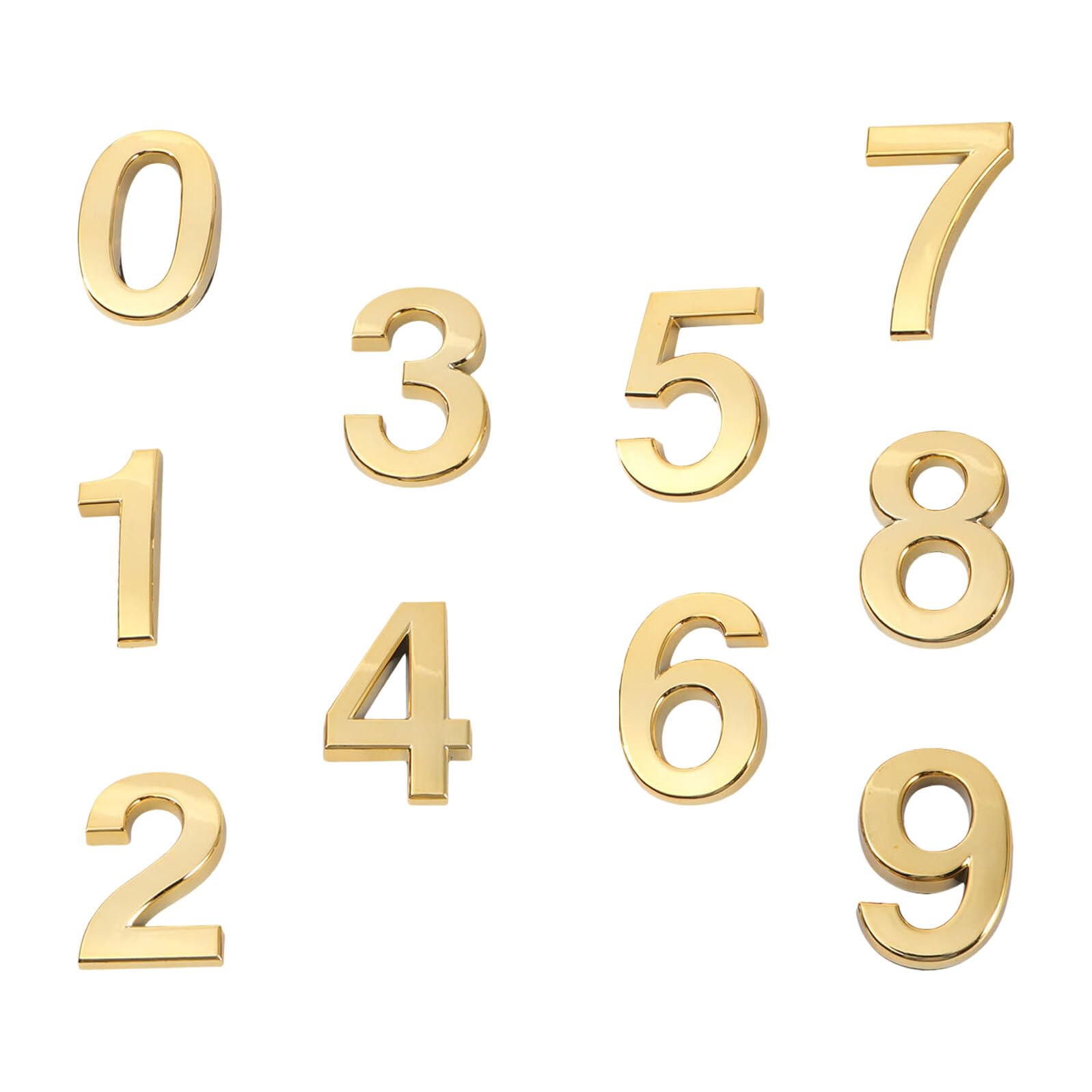 Numéros de Porte Autocollants ABS pour Boîte aux Lettres et Appartement