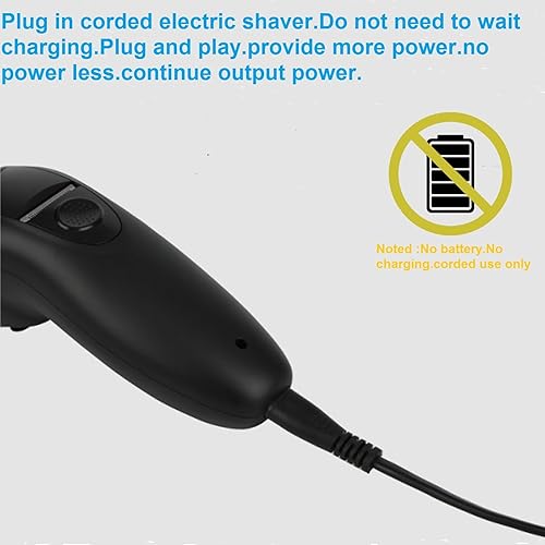 Miniatura 3 de Afeitadora eléctrica con cable para hombres. Afeitadora de cabeza profesional para hombre calvo. Navaja flotador 3D para máquina de afeitar cerrada.