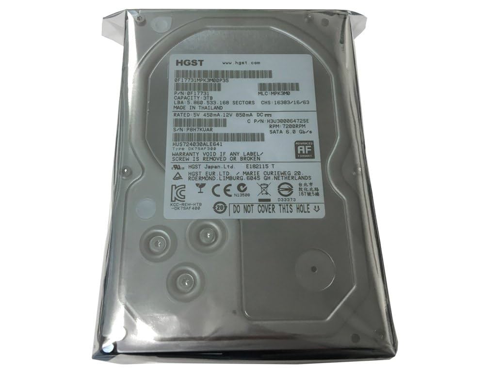 内蔵型ハードディスクドライブ Hitachi/HGST HUS724030ALA640 3.5 HDD 3TB Amazon | 日立HGST 3.5インチ 3TBハードディスク