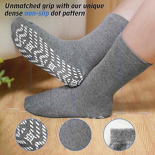 Image of Artfasion Non Slip Socks Men: Grip Anti Slip Socks for Seniors Hospital Yoga Pilates