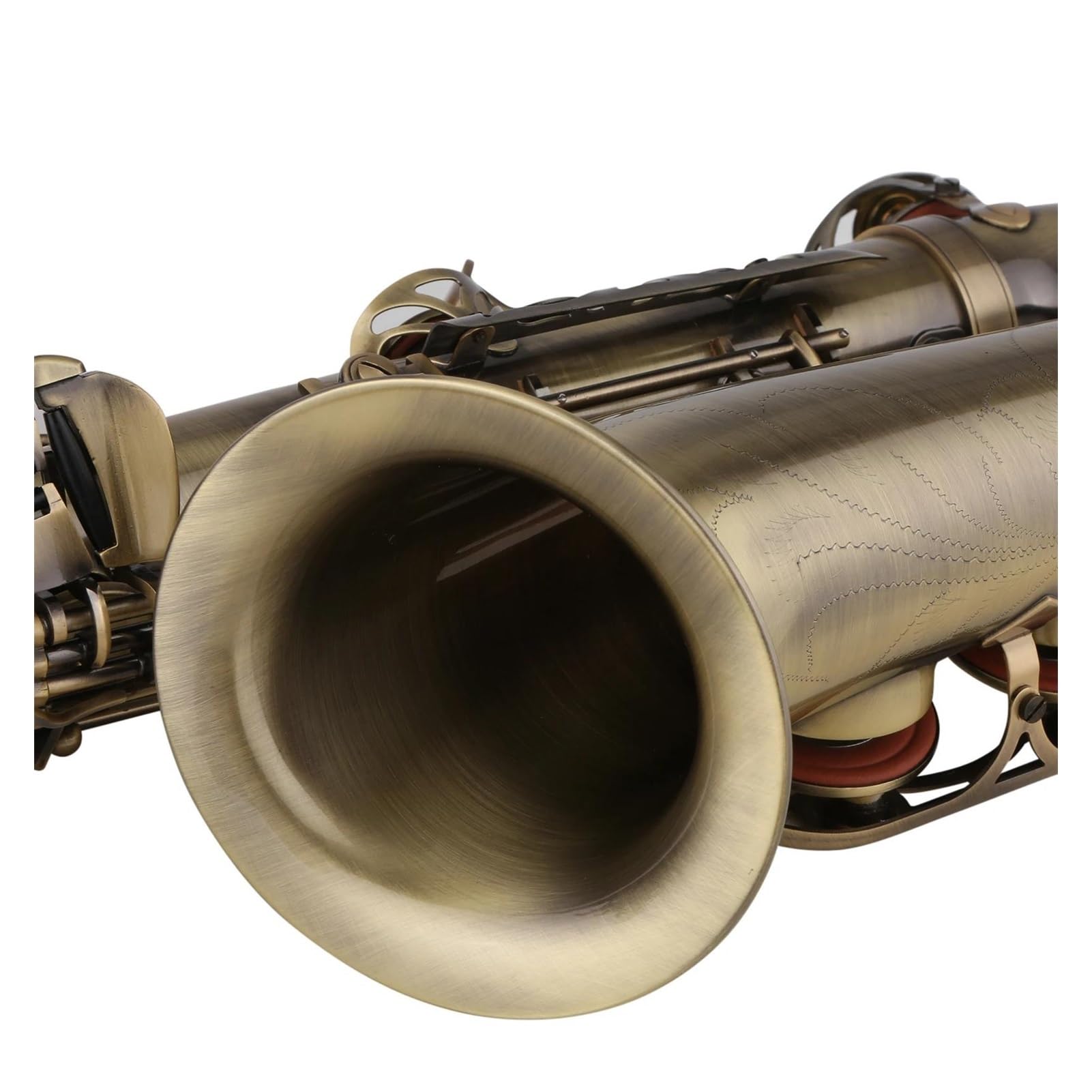 Professionale Sassofono Mi Bemolle Sassofono Contralto Ottone Laccato Oro MIB Sax Strumenti Musicali A Fiato Custodia Cinghie per Collo Bocchino Sassofono Contralto