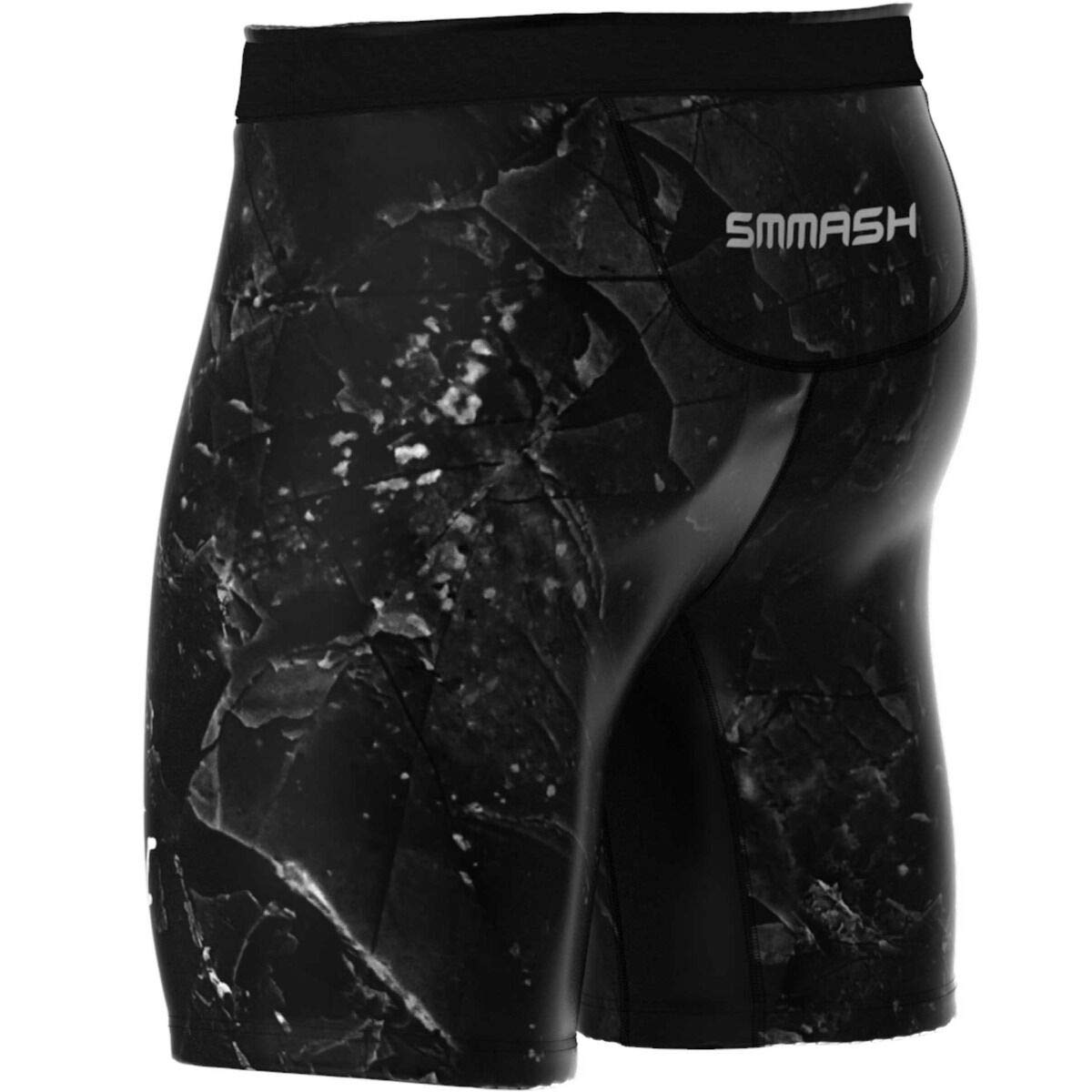 SMMASH Vale Tudo Pantaloncini Sportivi Uomo Boxe MMA BJJ Grappling Krav Maga Kickboxing Muay Thai, Shorts Pantaloni Sportivi Antibatterico Pantaloncini Uomo, Prodotto nell'Unione Europea