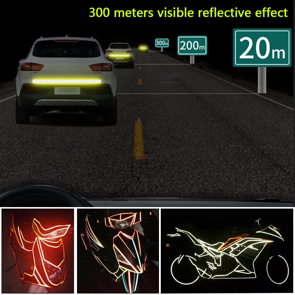 Nastro Catarifrangente Adesivo TESSTSY - Bianco, 2.5cm X 23m, Per Veicoli - Foto 2