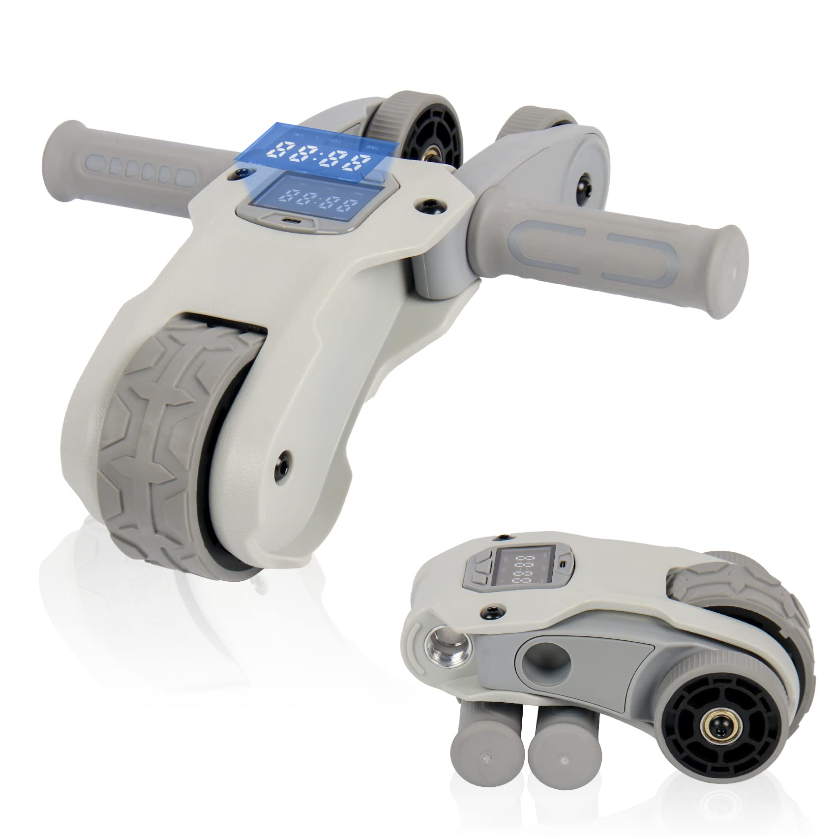 Ab Roller Wheel, Core Muscle Ab Trainer with Intelligent Display, Abs Roller Wheel for Abdominal Exercise with Knee Pad