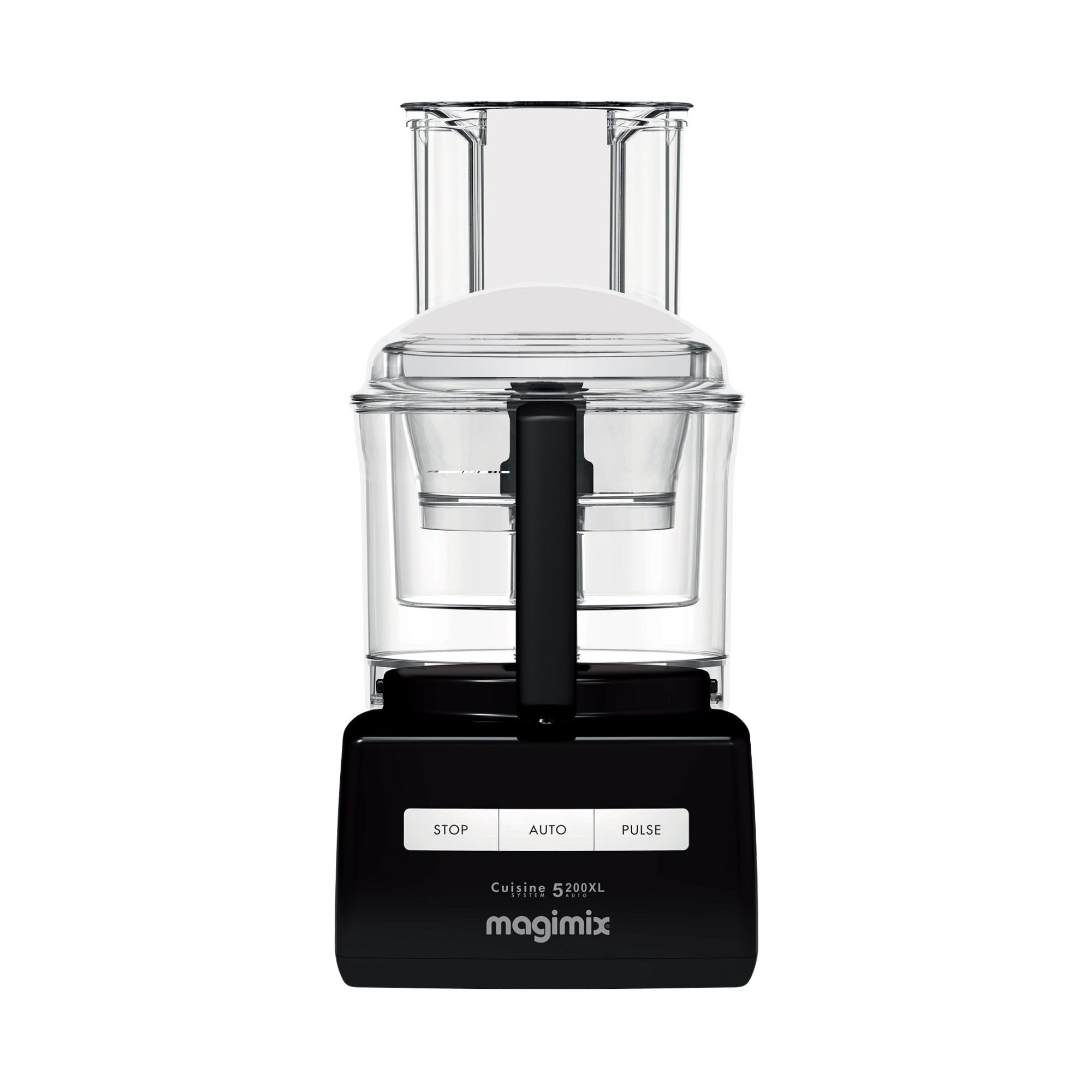 Magimix Robot de Cuisine Multifonction CS 5200 XL - Hachoir, Blender, Presse Agrumes - Bol Magimix 5200 xl 3,6L - Fabriqué EN FRANCE - Noir