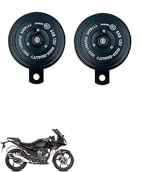 Znee Smart Motorcycle Horn Loud Sound Waterproof 12V 110DB (Set of 2) for Hero Karizma
