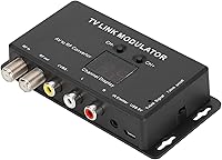 Vista 4 de Modulador UHF, modulador IR TM70 Modulador de enlace de TV Convertidor AV a RF Extensor IR con pantalla de canal Modulador RF para TV con cable