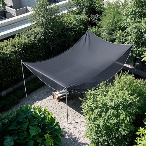 Image of winemana Black Shade Cloth 90%, 8x20 FT Mesh Tarp - Garden Shade for Greenhouse, Patio, Vegetables, Plants Cover and Chicken Coops, Sun Shade Net for Outdoor Protection with Reinforced Grommets