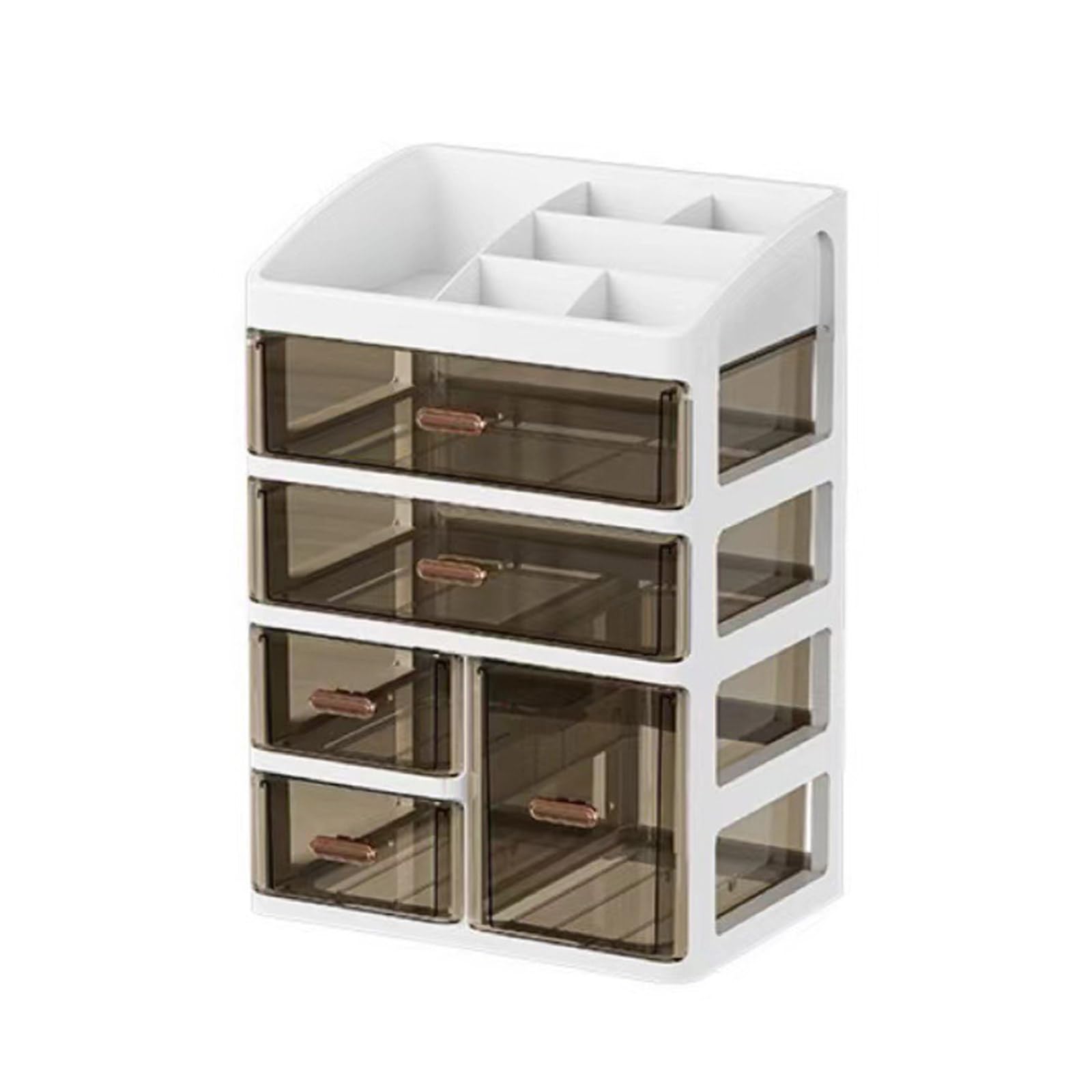 Ergonomic Handle Storage Rack Featuring Clear Compartments for Easy Visibility and Access Storage Rack